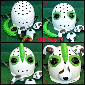 How to make the Dizzard using the Puppy and Lizard helmets!